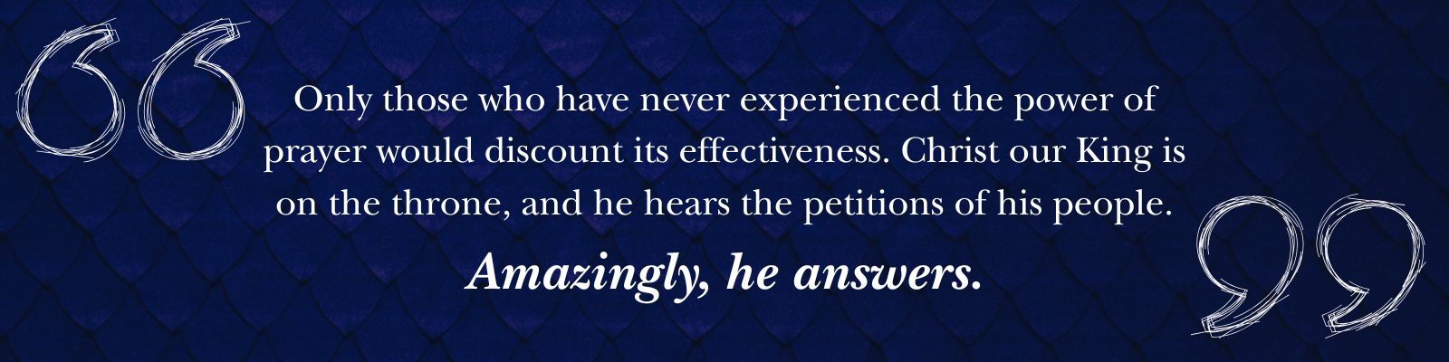 Christ hears