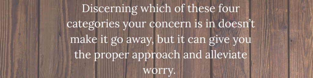 Categorizing Your Concerns (1)